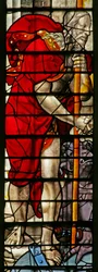Window w15 depicting Christ at the Harrowing of Hell