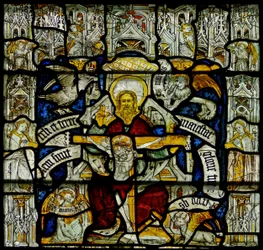 Window w24 depicting the Trinity