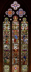 Window w26 depicting St Nicholas