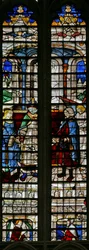 Window w2 depicting the Marriage of Tobias and Sarah
