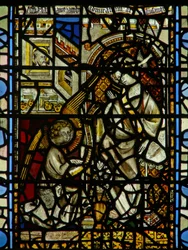 Window w32 depicting the Annunciation