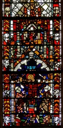 Window w39 depicting the martyrdom of St Eleutherius