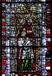 Window depicting Malachi