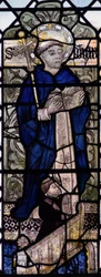 Window w4 depicting St Dominic