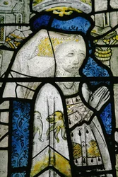 Window w5 depicting a donor - Margaret Fray