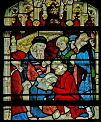 Window W5 depicting a scene from the life of St William