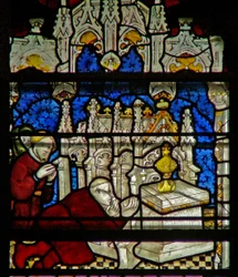Window W5 depicting a scene from the life of St William