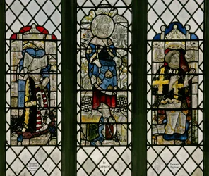 Window depicting St Edmund