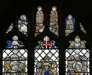 Window depicting St John, St John the Baptist, St Andrew and St Peter