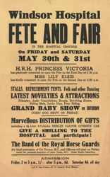 Windsor Hospital, Fete and Fair