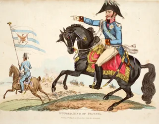 Wm Fred. King of Prussia, Illustration from An Historical Account of the Battle of Waterloo by William Mudford, 1816