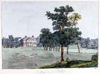 Wolterton Hall, Norfolk, home of the Walpoles, illustration from William Watts