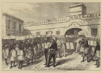 Women leaving Cape Coast Castle with Provisions for the Troops