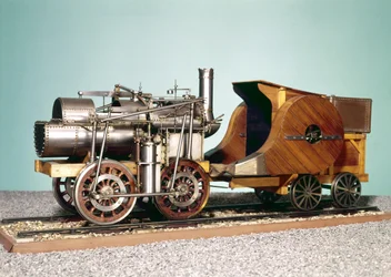 1:10 scale model of the first locomotive built by Marc Seguin for the St. Etienne-Lyon Railway