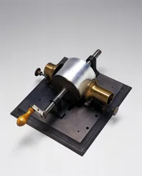 Replica of the First Phonograph, Invented by Thomas Alva Edison