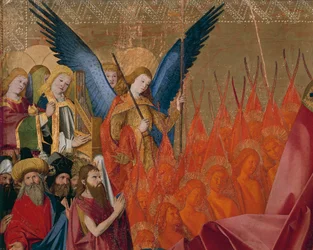 Angels and Saints, detail from Coronation of the Virgin