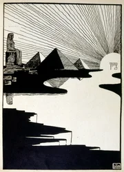 Passover Festival, from the book Judah illustrated by Ephraim Moses Lilien
