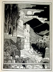 The Ruins of Sodom, from the Book Judah Illustrated by Ephraim Moses Lilien