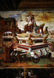 The Chariot of Maia (detail), from September: The Triumph of Vulcan, from the Room of the Months, 1467-70