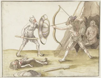 Fight Between Two Wild Men