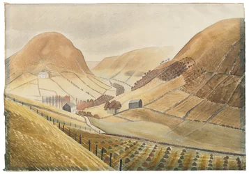 Corn Stooks and Farmsteads - Hill Farm, Capel-y-ffin, Wales