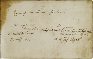 Album for a freemason (Johann Georg Kronauer)