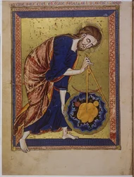 Codex 2554, folio I verso, full page: miniature, c.1225-1250