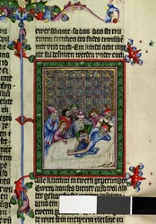 Full Page: Text with Miniature: Circumcision of Abraham