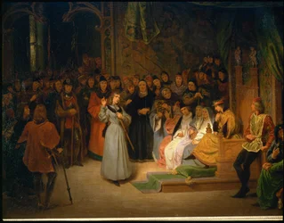 Joan of Arc, in the Presence of Charles VII, Responds to the Prelates Who Question Her