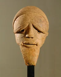 Male head, Sokoto sculpture, Nigeria (terracotta)
