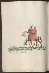 The serail of the sultana, black eunuchs on horseback ...