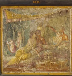 Two Couples in a Summer Triclinium