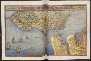 Two full pages: map
