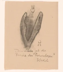 Two Abstracted Heads and a Sacred Heart