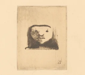 Two heads in oval