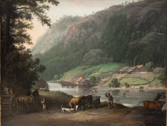 Tistedalen near Frederikshald in Norway