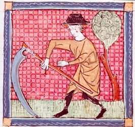 June: A Peasant Holding a Sickle from 
