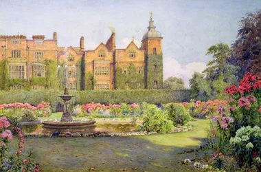 West Front and Gardens of Hatfield House, Herts