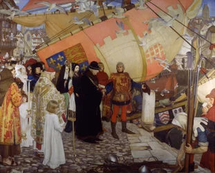 The Departure of John and Sebastian Cabot on their First Voyage of Discovery