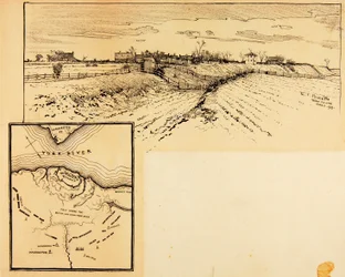 Present Appearance of British Entrenchment, Yorktown