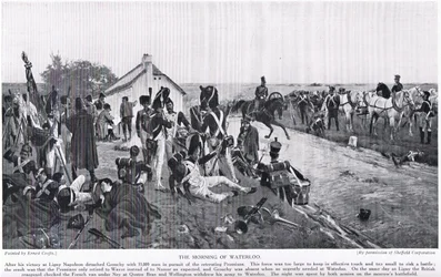 The Morning of Waterloo, illustration from 