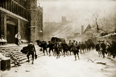 The funeral of Charles I, February 8th, 1649, illustration from 