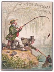 Two Men Fishing by the River, c.1880
