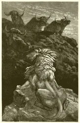 The Lion and the Four Bulls