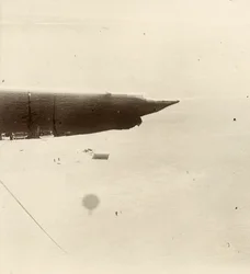 Looking Down from the Balloon at the Plateau. From Album by Sir Ernest Henry Shackleton Entitled National Antarctic Expedition (1901-1903)
