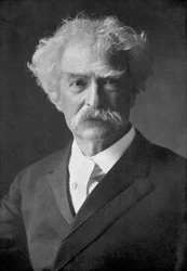 Samuel Langhorne Clemens, American humorist, novelist, writer and lecturer, 1910