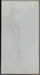 Sketchbook, Page 11: Figure in Profile