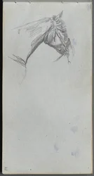 Sketchbook, page 21: Study of a Horse