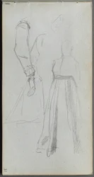 Sketchbook, page 31: Study of Figures
