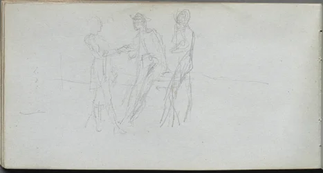 Sketchbook, page 42: Three Figures